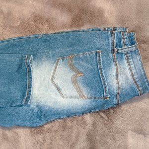 Ladies Embroidered California Vintage Blue Jeans Size 11